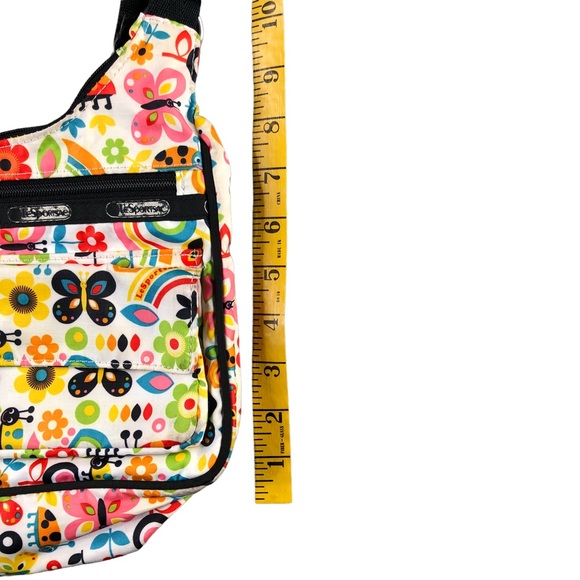 Lesportsac Bags Le Sport Sac Womens Small Cross Body Purse Spring Rainbow Butterfly Retro